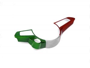 Alfa Romeo Giulia Steering Wheel Trim - Carbon Fiber - Center Trim Piece - Italian Theme - QV Model Alfa Romeo Giulia Steering Wheel Trim - Carbon Fiber - Center Trim Piece - Italian Theme - QV Model